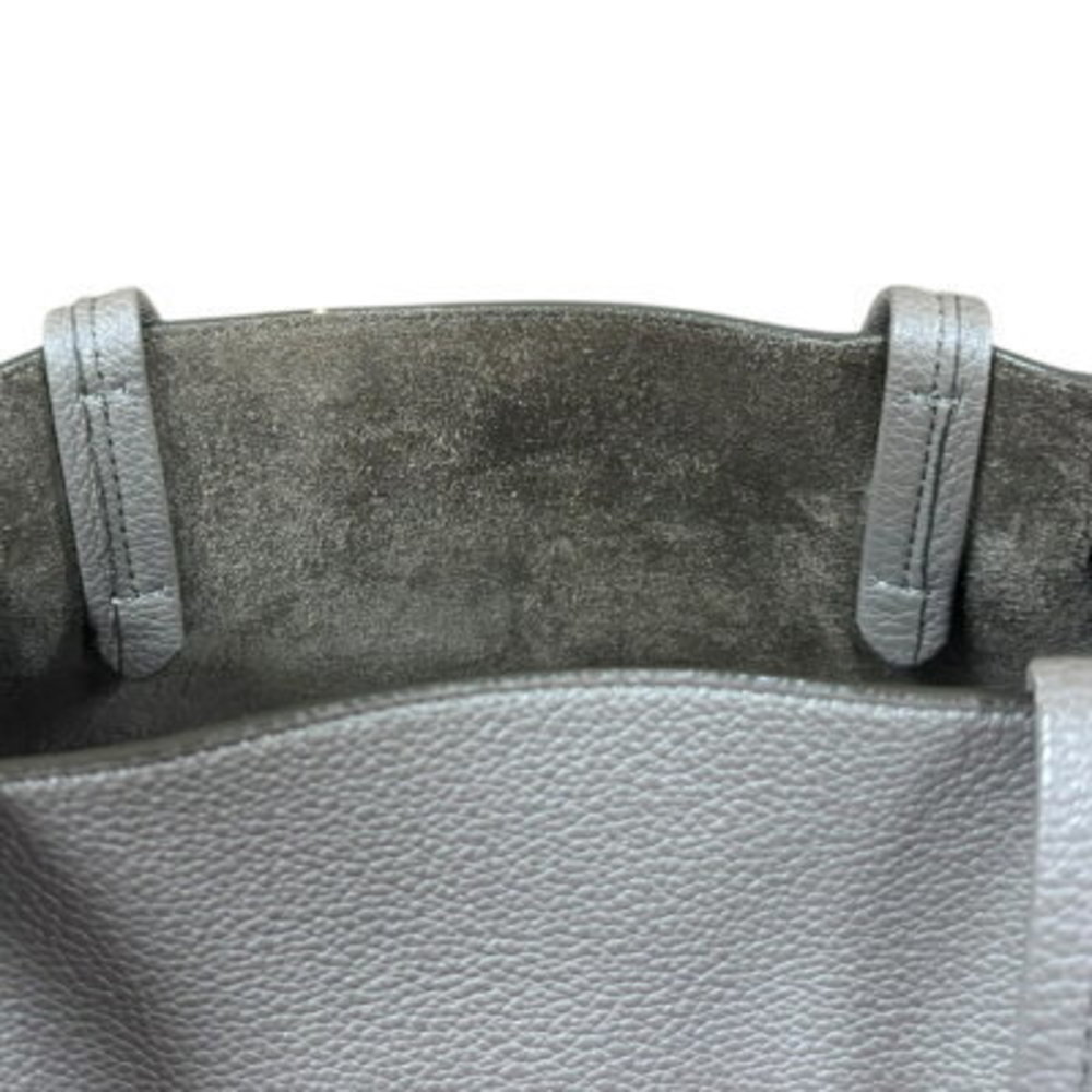 Celine Cabas Phantom Shoulder Bag Grey Leather - Picture 7 of 9